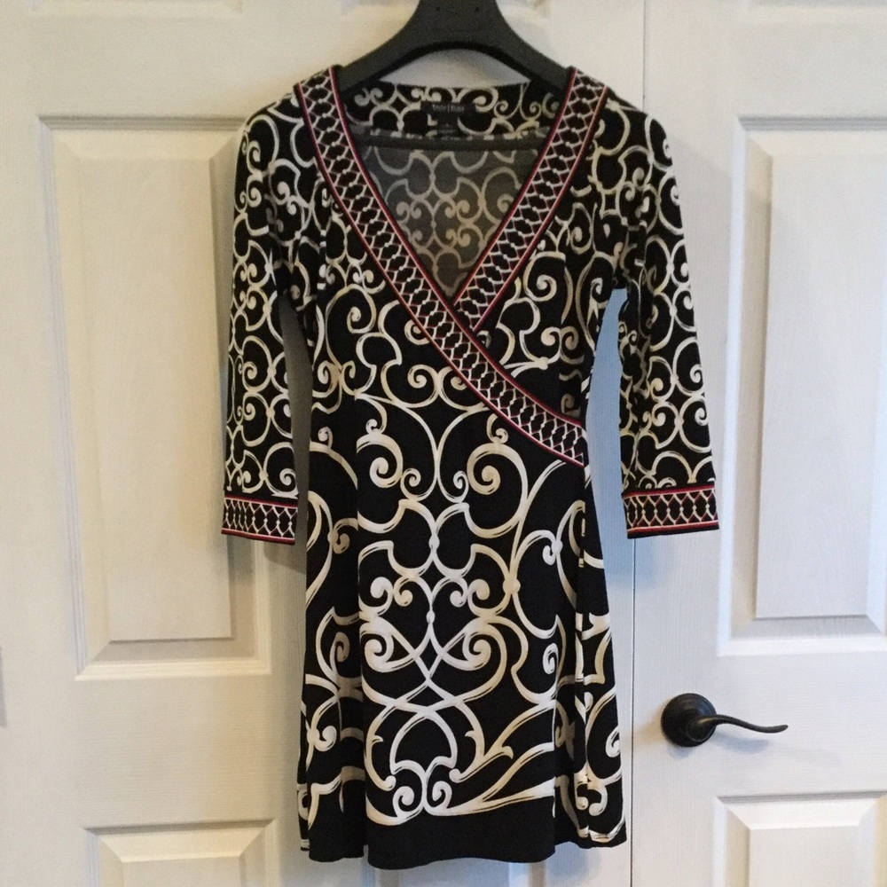 White House Black Market Faux Wrap Dress Size Small